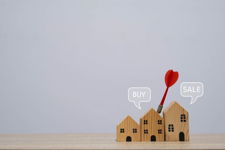 Investment property for sale with the words buy and sale.